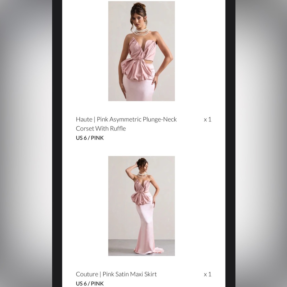 Pink Asymmetrical Sleeveless Gown